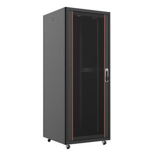 AGER 36U 800x800mm Dikili Tip Siyah Kabinet Vega AG-VB36U8080S1 Cam Kapak