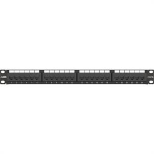 AGER AC-611-24E 8P8C,LSA,ALTIN KONTAK 24 PORT CAT6 DOLU 1U ZIRHSIZ PATCH PANEL