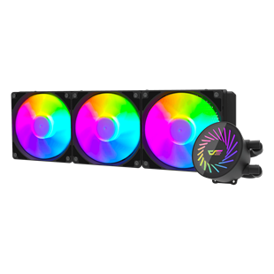 AIGO DCS360 LGA1700/AM4/AM5 360 mm ARGB Siyah Sıvı Soğutma