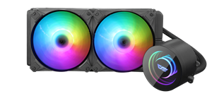 AIGO DX240 V2.6 1700/1851/1200/AM5/ 240 mm ARGB Siyah Sıvı Soğutma