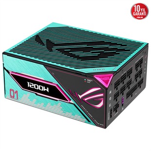 ASUS 1200w 80+ Platinum III ROG THOR 1200P3-MIKU Tam Modüler Power Supply