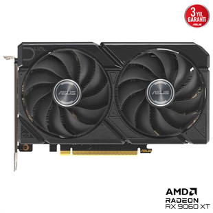 ASUS 16GB DUAL RX9060XT-16G GDDR6 128bit HDMI-DP PCIE 5.0