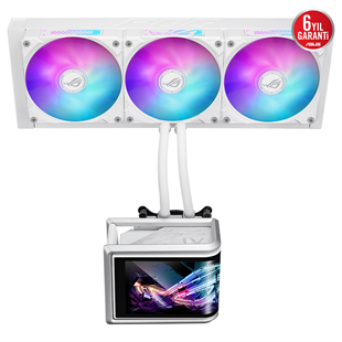 ASUS 360mm ROG RYUO IV 360 WHITE ARGB Sıvı Soğutmalı AM5-1851p İşlemci Fanı Beyaz
