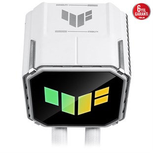 ASUS 360mm TUF GAMING LC III 360 ARGB Sıvı Soğutmalı İşlemci Fanı Beyaz