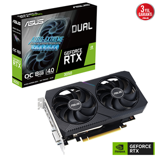 ASUS 8GB DUAL RTX3050-O8G-V2 GDDR6 96bit HDMI-DP PCIE 4.0