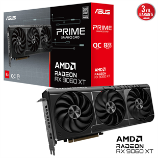 ASUS 8GB Prime OC Edition PRIME-RX9060XT-O8G 128bit GDDR6 HDMI DP PCIe 5.0