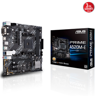ASUS A520M-E PRIME CSM DDR4 HDMI DP PCIE 4.0 AM4 mATX