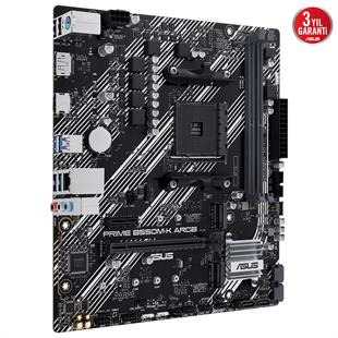 ASUS PRIME B550M-K ARGB B550 2xDDR4 DP/HDMI 2xM.2 AM4 ANAKART