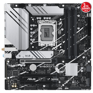 ASUS PRIME B760M-A WIFI-6E DDR5 HDMI DP PCIe 16X v4.0 1700p mATX