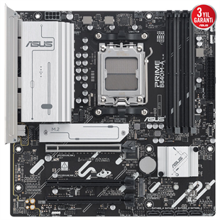 ASUS PRIME B840M-A-CSM DDR5 HDMI-DP TYPEC PCIE 4.0 AM5 mATX Kurumsal Anakart