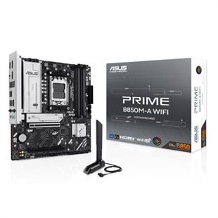 ASUS PRIME B850M-A WIFI DDR5 8000MT/S 1XHDMI 2XDP 3XM.2 USB3.2 MATX AM5 (AMD AM5 9000/8000/7000 SERİLERİ İLE UYUMLU)
