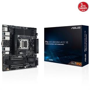 ASUS PRO WS B850-ACE SE WIFI7 DDR5 HDMI DP PCIE 5.0 AM5 ATX İş İstasyonu Anakartı