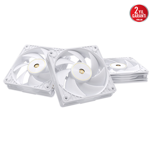 ASUS ProArt PF120 Beyaz 120mm PWM Kasa/Radyatör Fanı (3lü Paket + Kontrolcü) / 90DA00M3-B09020