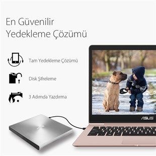 ASUS SDRW-08U5S-U Ultra İnce Taşınabilir Harici DVD/CD Yazıcı ve Okuyucu