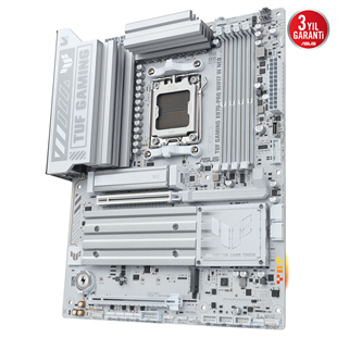 ASUS TUF GAMING X870-PRO WIFI7 W NEO DDR5 HDMI-DP TYPEC PCIE 5.0 AM5 ATX BEYAZ