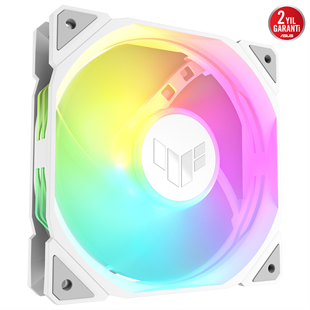 ASUS TUF Gaming TF120 ARGB 120mm Beyaz Soğutucu Kasa Radyatör Fanı