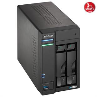 ASUSTOR 2diskli Celeron N5105-16GB RAM-2.5Gbe Nas Server AS6702T (44620)