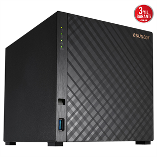 ASUSTOR 4diskli Realtek QC-1GB RAM-2.5GbE Nas Server AS1204T