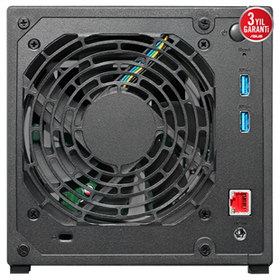 ASUSTOR 4diskli Realtek QC-1GB RAM-2.5GbE Nas Server AS1204T