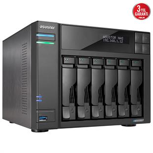 ASUSTOR AS6706T 8GB 6 BAY 1xGLAN DEPOLAMA ÜNİTESİ