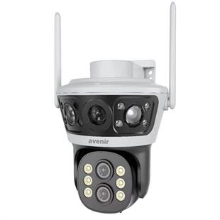 AVENIR 4MP PTZ Speed Dome 10x Çift Kameralı Wıfı Kablosuz IP Kamera AV-S303