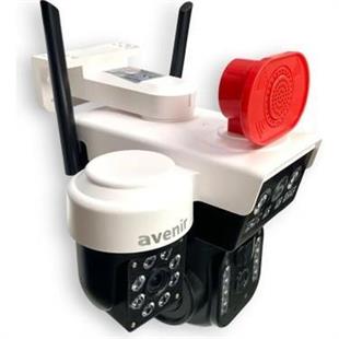 AVENIR 6MP 3Lens PTZ Speed Dome Wıfı Kablosuz IP Solar Kamera AV-S263W