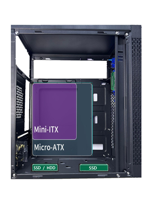 AZTECH 600w TITAN AZT02 Standart Micro-Tower PC Kasası