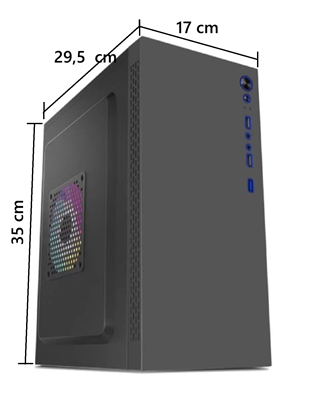 AZTECH 600w TITAN AZT02 Standart Micro-Tower PC Kasası