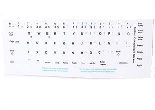 Addison 300167 Notebook F TR beyaz klavye etiketi