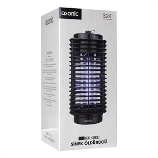 Asonıc S24 Pro 4 Watt Siyah Taşınabilir Led Mavi Işıklı Sinek Öldürücü