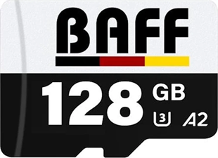 BAFF MicroSD 128GB UHS-I U3 A2 V30 Hafıza Kartı
