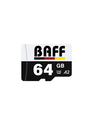 BAFF MicroSD 64GB UHS-I U3 A2 V30 Hafıza Kartı