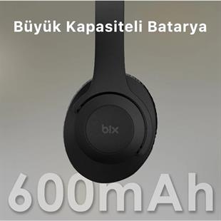 BİX BH2-BK Siyah SOUNDCRAFT BH2 KATLANABİLİR KULAKÜSTÜ KABLOSUZ KULAKLIK