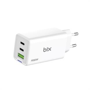 BIX BX3P66G-WE 65W ŞARJ ADAPTÖR TYPE-C/USB Beyaz