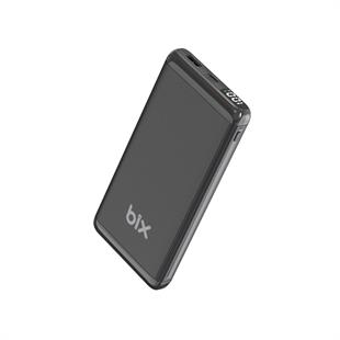 BİX BXPB107-BK 10000 Mah Siyah 18W Çift Çıkışlı LED Ekranlı Güç Bankası