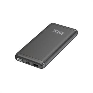 BİX BXPB107-BK 10000 Mah Siyah 18W Çift Çıkışlı LED Ekranlı Güç Bankası