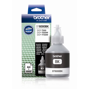 BROTHER BT6000BK 6.000 Sayfa Sıvı Siyah Mürekkep Kartuşu / Şişesi