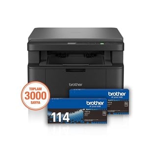 BROTHER DCP-L1632W-2T LAZER YAZICI TARAYICI FOTOKOPİ USB/WIFI A4 x2 KUTU İÇİ TONER