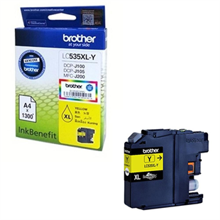 BROTHER LC535XLY 1300 Sayfa Sarı Orijinal Kartuş
