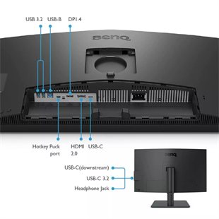 BenQ 27 IPS DesignVue PD2706U 5MS 60HZ HDMI-DP TYPEC Pivot Profesyonel Fotoğrafçı ve Tasarımcı Monitörü 3840X2160