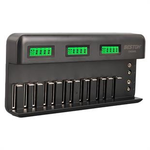 Beston C9036wl AA/AAA/9v/C Boy/Dboy/Ni-Mh/Ni-Cd/9v/Lityum Pil Lcd Ekranlı Hızlı Şarj Cihazı