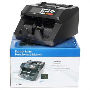 BlackMix Para Sayma Makinesi Sahte Para Kontrol UV-MG-IR (TL-Euro-USD)