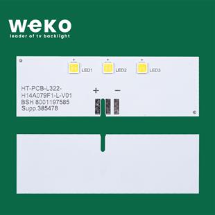 Buzdolabı İç Aydınlatma Ledi LD79 HT-PCB-L322-H14A079B-L-V01 3 Çipli