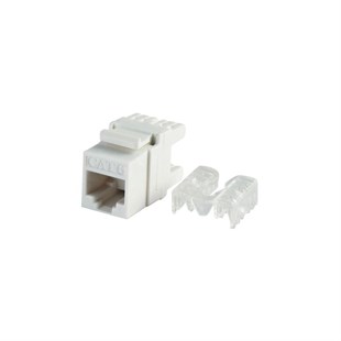 CAT6 UTP KEYSTONE JACK BEYAZ