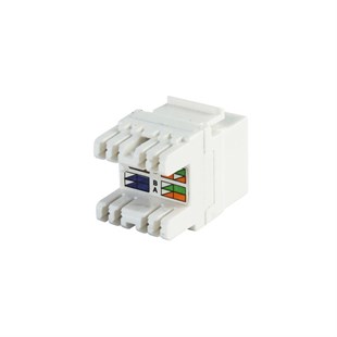 CAT6 UTP KEYSTONE JACK BEYAZ
