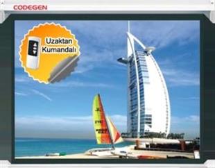 CODEGEN EX-20 200x200 Motorlu Projeksiyon Perdesi