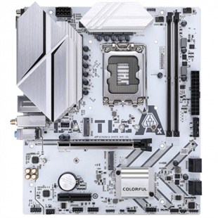 COLORFUL BATTLE-AX B760M-G WHITE V20 B760 2xDDR5 VGA/HDMI 2xM.2 1x2.5GLAN/WIFI/BT 1700P ANAKART