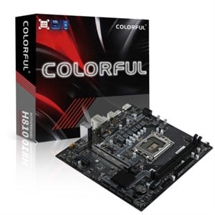 COLORFUL H810M-T V20 H810 2x DDR5 DP/HDMI 2x M.2 1xGLAN USB3.2 1851P ANAKART