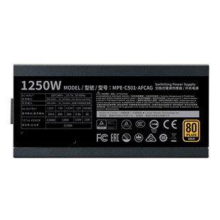 COOLERMASTER 1250W 80+ GOLD MWE V2 MPE-C501-AFCAG-3EEU PCIE 5.0 Tam Modüler Power Supply