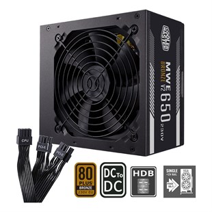 COOLERMASTER 650W 80+ BRONZE CMP510 TG CP510-KGNN65-S01 4-ARGB Fanlı Gaming Mid-Tower PC Kasası